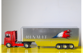 RENAULT Magnum с полуприцепом, красный