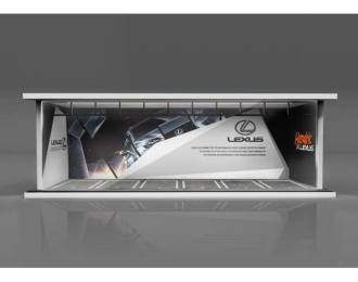 Parking Garage *Lexus with light*, white/black/red