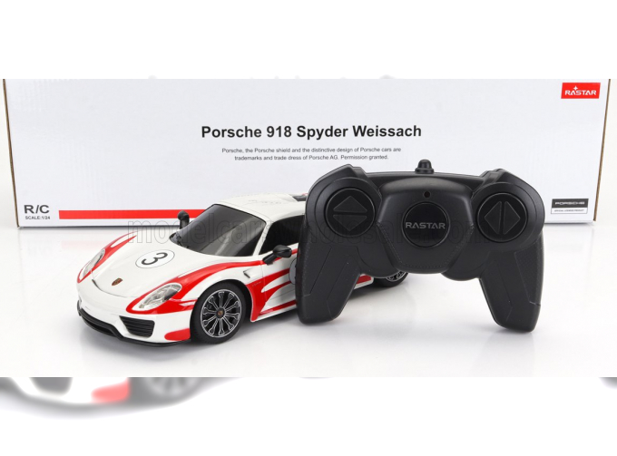 RC PORSCHE 918 Spider Salzburg Racing Design N3 Weissachpackage (2013), White