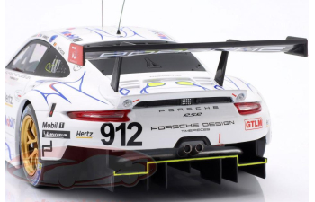 PORSCHE 911 RSR #912 2nd GTLM-CLASS Petit LE Mans Earl Bamber - Laurens Vanthoor - Mathieu Jaminet (2018), white