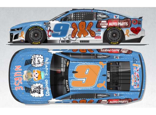 Chevrolet #9 Chase Elliott * Childrenâ€™s Healthcare of Atlanta*, various 2025