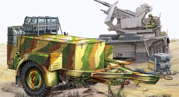 Сборная модель German Sd.Ah.52 37mm Flak 36/37 Ammunition Carriage Trailer