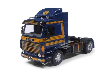SCANIA 143M Tractor Truck 2-assi (1987), blue/orange