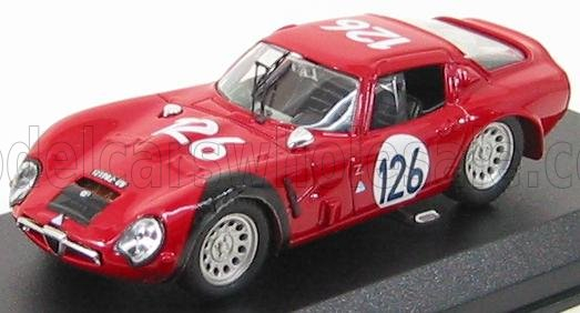 ALFA ROMEO Tz2 N 126 Targa Florio 1966 Pinto - Todaro, Red