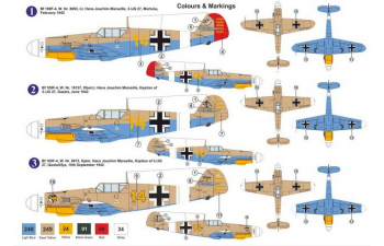 Сборная модель Bf 109F-4 H.J.Marseille