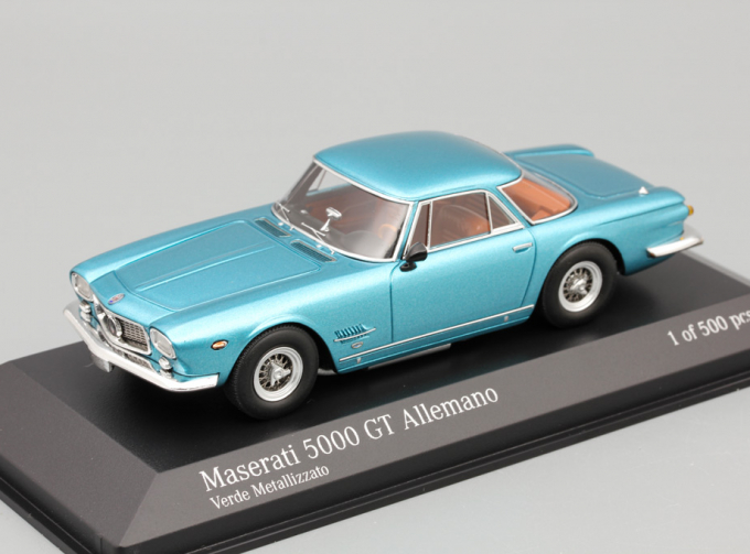 MASERATI 5000GT Allemano 1962 Verde Metallizzato, blue metallic