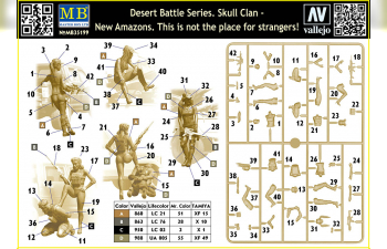 Сборная модель Desert Battle Series Skull Clan - New Amazons