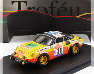 RENAULT Alpine A110 №38 Rally Sanremo (1981) C.Rey - Struyf, Yellow Black Orange