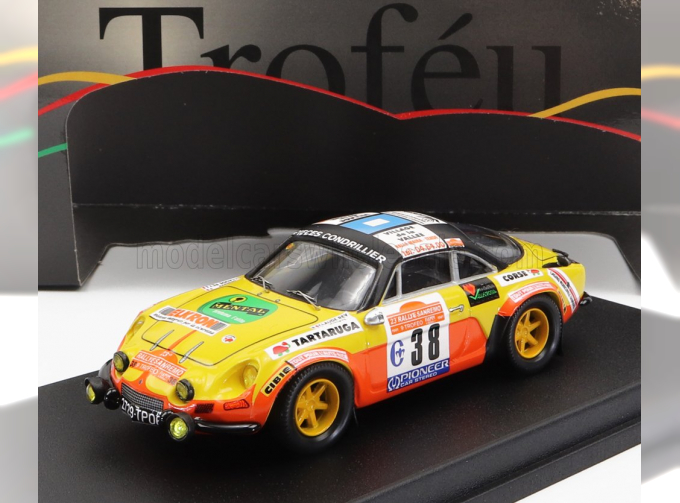 RENAULT Alpine A110 №38 Rally Sanremo (1981) C.Rey - Struyf, Yellow Black Orange