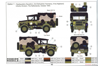 Сборная модель British Bedford MWR FFW Radio Command Truck