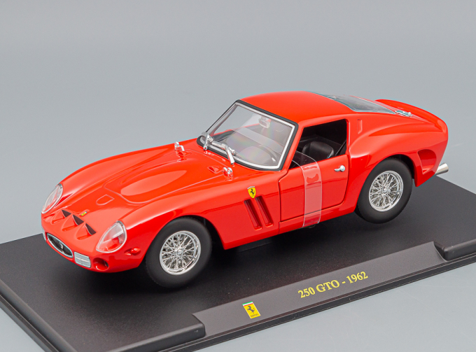 FERRARI 250 Gto (1962) - Con Vetrina - With Showcase, Red