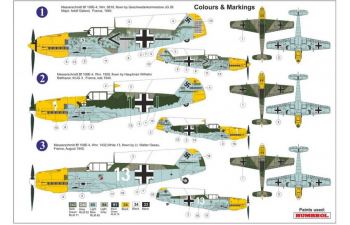 Сборная модель Messerschmitt Bf 109E-4 Aces over the Channel