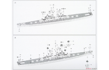 Сборная модель USS WORCESTER CL-144 CRUISER