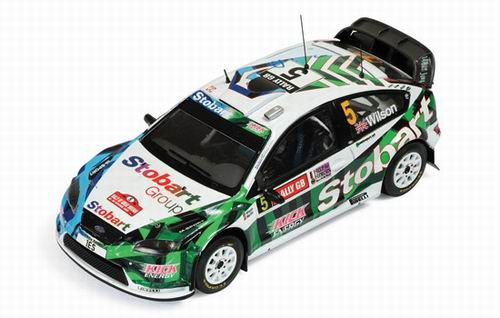 FORD Focus RS WRC08 5 Wales GB Rally (M.Wilson - S.Martin) 2009, green
