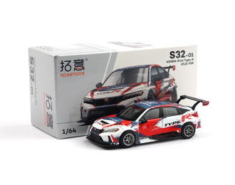 HONDA Civic Type-R TCR (FL5), white / red / blue