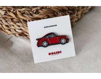 Значок Pin Porsche 911 Carrera 3.2, red