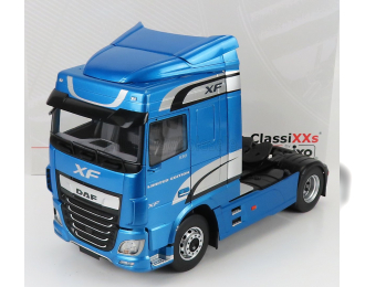 DAF XF SPACE CAB TRACTOR TRUCK 2-ASSI (2016), LIGHT BLUE MET