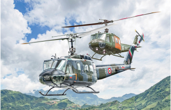 Сборная модель AGUSTA-BELL Ab-205 Mm 80547 Esercito Italiano 1987 - Uh-1d Us Navy 1967