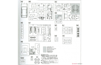 Сборная модель Toyota Starlet EP71 Si-Limited (3 Door) Middle Version (1986)