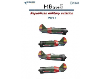 Декаль I-16 type 5 Republican military aviation. Part II