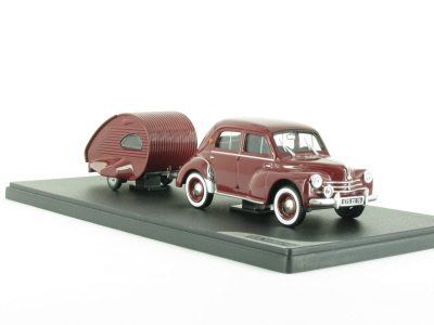 RENAULT 4 CV et sa caravane Ailette, бордовый 