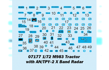 Сборная модель Тягач M983 с радаром X-диапазона AN/TPY-2