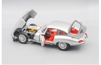 JAGUAR E-Type, серебристый, 19 см.