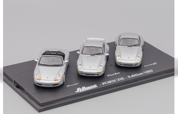 PORSCHE 3-er set, Porsche Edition 1997, silver