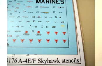 Декаль A-4E/F Skyhawk stencils