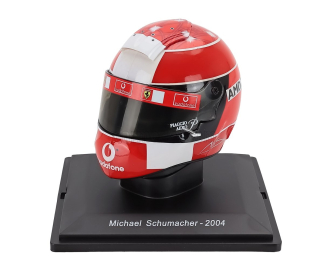 MINI HELMET M. Schumacher Ferrari #1 Formula 1 World Champion 2004, red/white