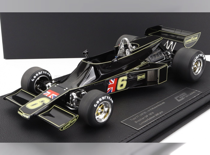 LOTUS F1 77 John Player Team Lotus N 6 Brazilian Gp 1976 Mario Andretti, Jps Black Gold