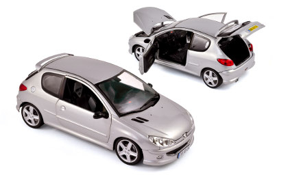 PEUGEOT 206 RC 2003 Aluminium Silver