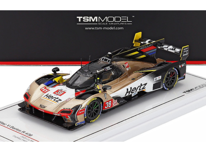CADILLAC V-series R 5.5l V8 Team Hertz Jota №38 24h Le Mans (2025) Earl Bamber - Sebastien Bourdais - Jenson Button, Gold White Black