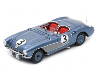 CHEVROLET Corvette C1 Spider Carl Beuhler №3 12h Sebring (1956) Don Davis - Robrt Gatz, Light Blue Met