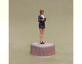 Фигура 0858 Секретарша с блокнотом, неокрашенная