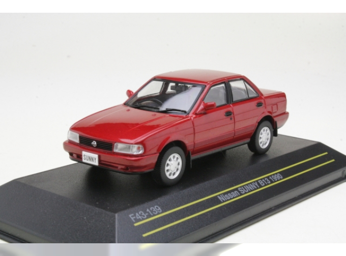 NISSAN Sunny (B13) (1990), red