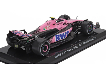 ALPINE F1  A523 Team Bwt Alpine №10 Bahrain Gp (2023) Pierre Gasly - Blister Box, Pink Black Blue