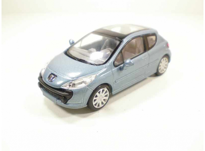 PEUGEOT 207, Городские 1:43, серо-голубой