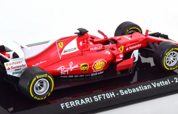 FERRARI F1 Sf70h #5 Season (2017) Sebastian Vettel - Blister Box, red