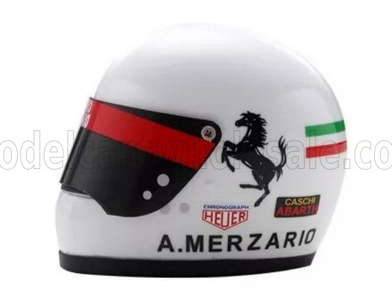 HELMET F1 Casco Helmet Arturo Merzario 312 B3 Team Ferrari Season (1973), White