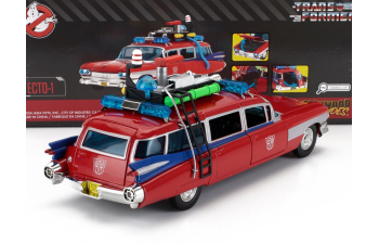 CADILLAC Series-62 Ecto-1 Ghostbusters Transformers (1984), Red