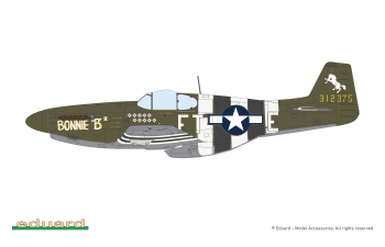Сборная модель P-51B/C Mustang With Dorsal Fin