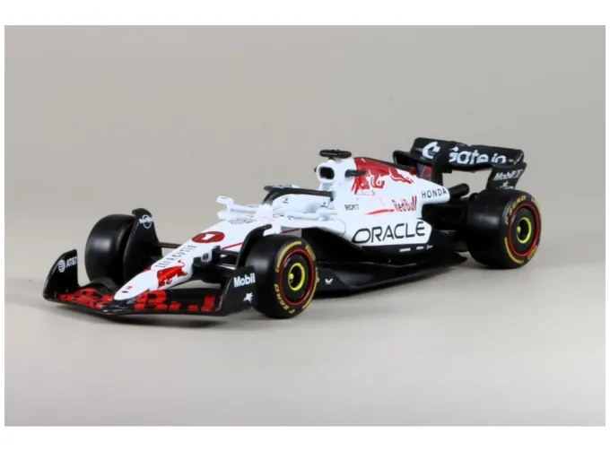 RED BULL Racing RB21 №1 Pole Position & Winner Japanese GP (Suzuka) Formula 1 Max Verstappen (2025), white 