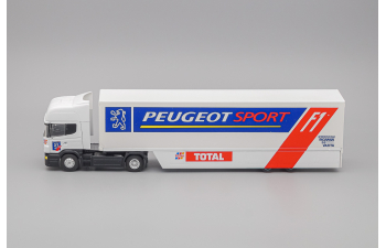 SCANIA 144L 530 "Peugeot Sport F1 Team" (1997), white