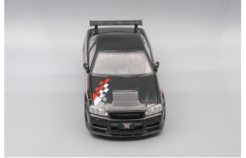 NISSAN Skyline GT-R, чёрный, 21 см.