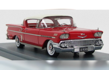 CHEVROLET Bel Air Impala HT Coupe (1958), red white