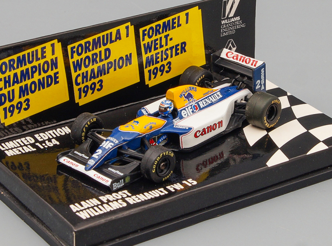 WILLIAMS RENAULT FW 15 #2 Alain Prost (1993), Formula 1 World Champion