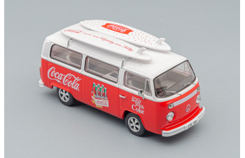 VOLKSWAGEN T1 Minibus Coca-cola With Surfboard 1961, White Red