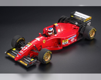 FERRARI F1 412t2 №27 Winner Canadian Gp Montreal (with Pilot Figure) (1995) Jean Alesi - Con Vetrina - With Showcase, Red