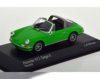 PORSCHE 911 Targa S (1972), green silver